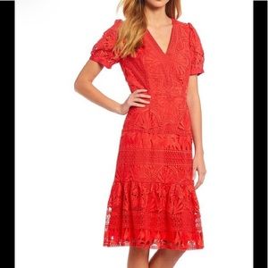 Antonio Melani Red Lace Dress